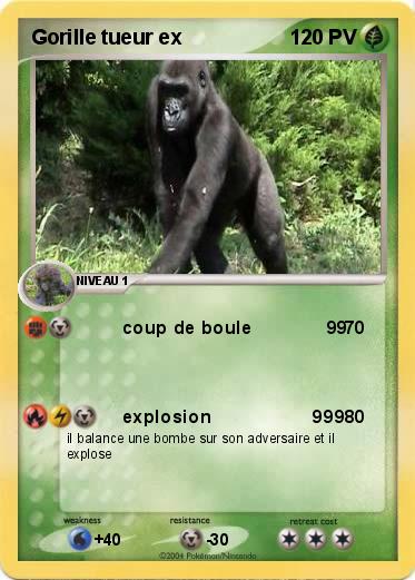 Pokemon Gorille tueur ex 