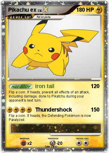 Pokemon Pikachu ex
