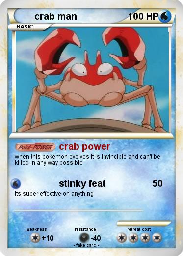 Pokemon crab man.