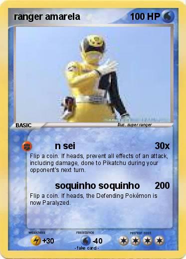 Pokemon ranger amarela