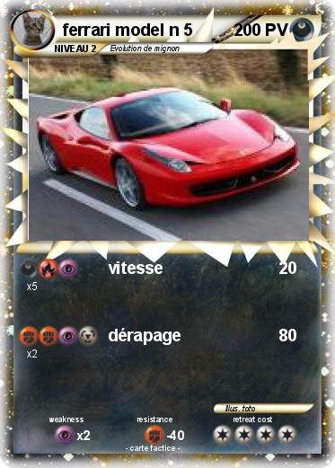 Pokemon ferrari model n 5
