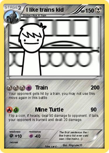 Pokemon I like trains kid