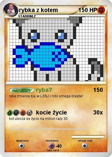 Pokemon rybka z kotem