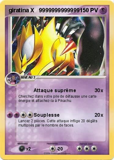 Pokemon giratina X   9999999999999