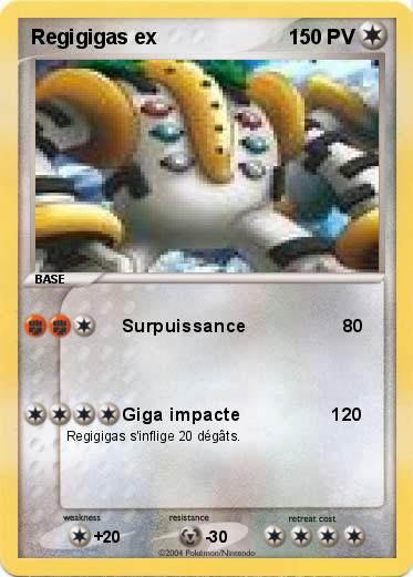 Pokemon Regigigas ex