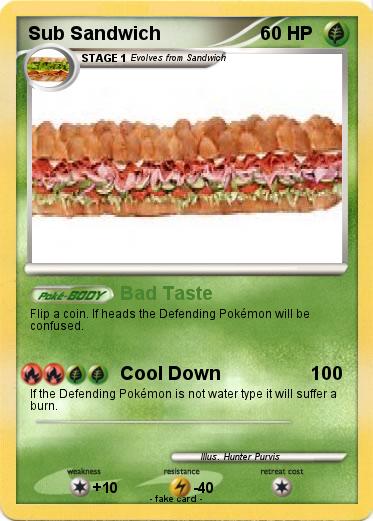 Pokemon Sub Sandwich