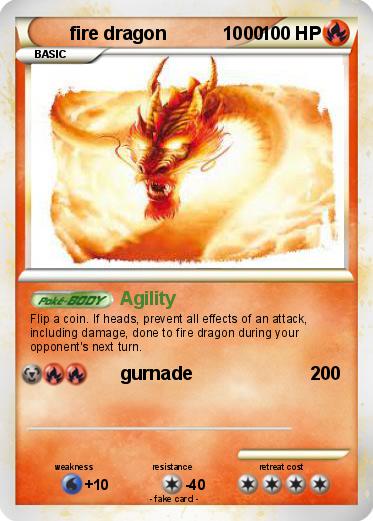 Pokemon fire dragon           1000