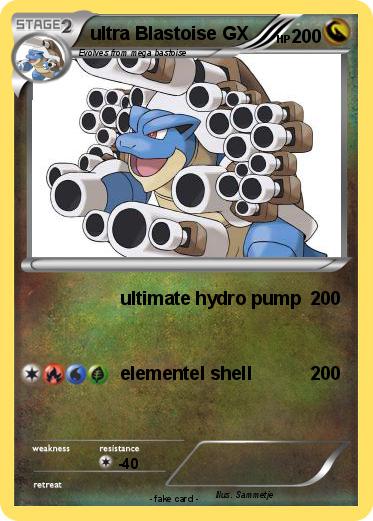 Pokemon ultra Blastoise GX