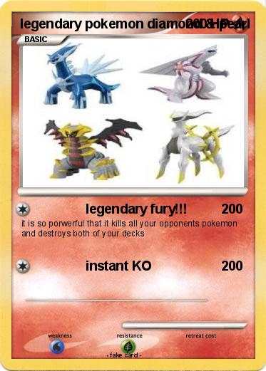 Pokemon legendary pokemon diamond & pearl