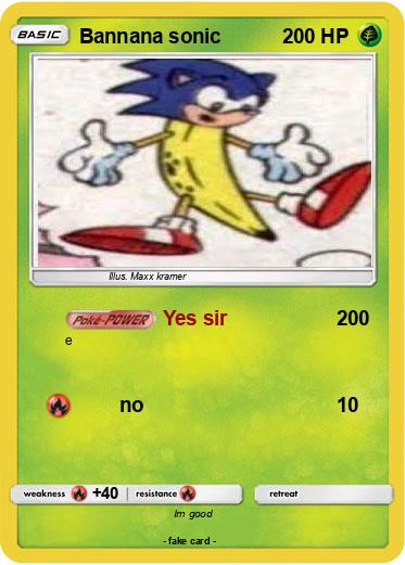 Pokemon Bannana sonic