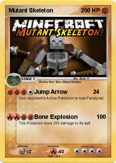 Pokemon Mutant Skeleton
