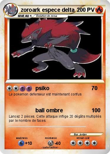 Pokemon zoroark espece delta