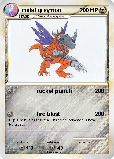 Pokemon metal greymon