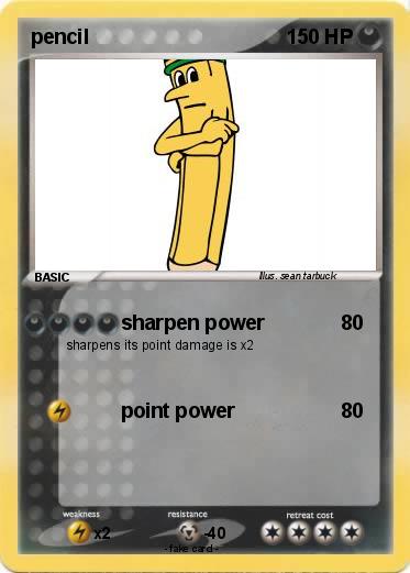 Pokemon pencil