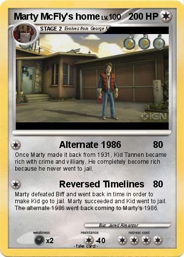Pokemon Marty McFly's home