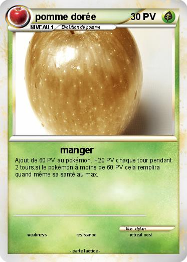 Pokemon pomme dorée