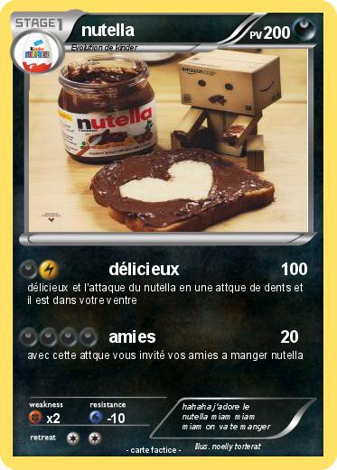 Pokemon nutella