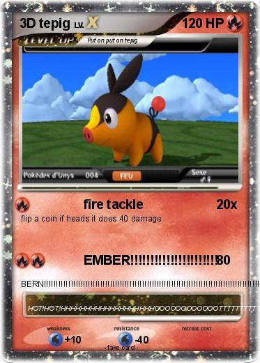 Pokemon 3D tepig