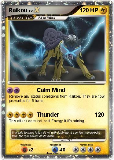 Pokemon Raikou