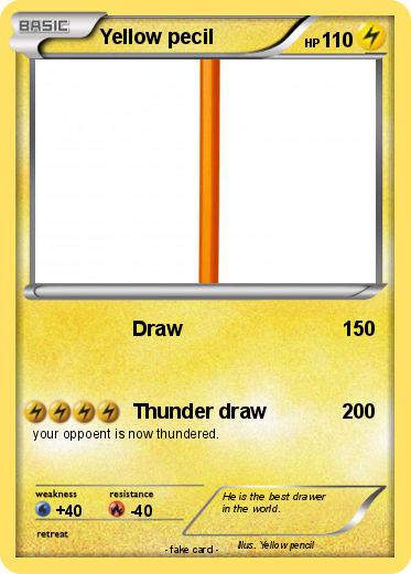 Pokemon Yellow pecil