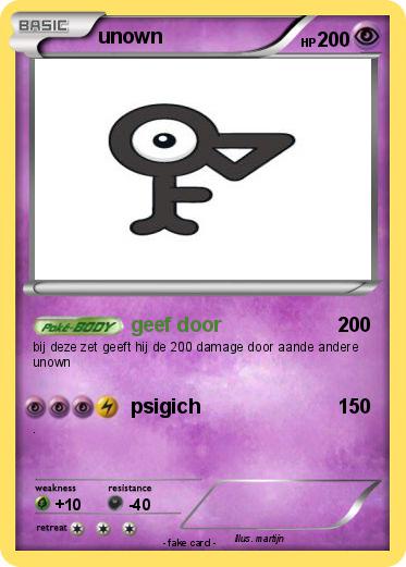 Pokemon unown