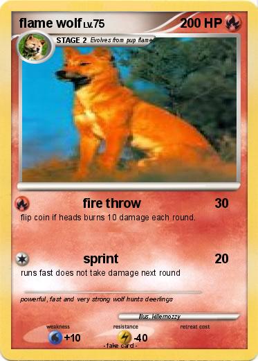 Pokemon flame wolf