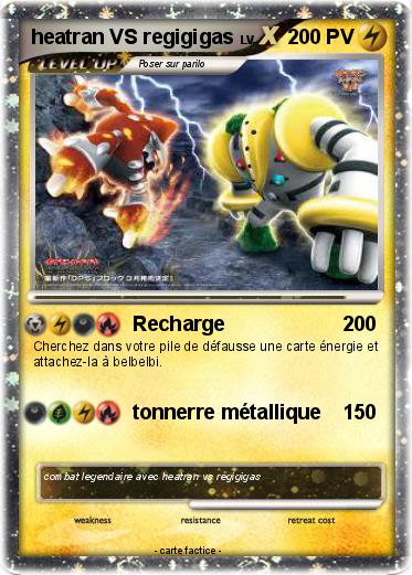 Pokemon heatran VS regigigas