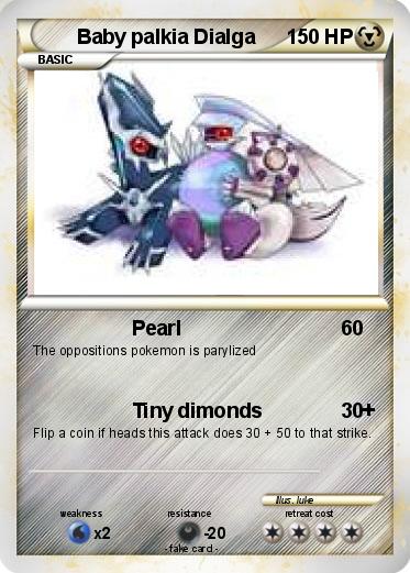 Pokemon Baby palkia Dialga