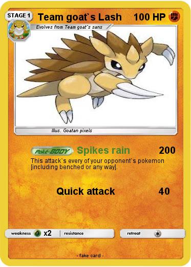 Pokemon Team goat`s Lash