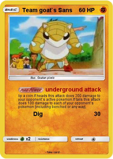 Pokemon Team goat`s Sans