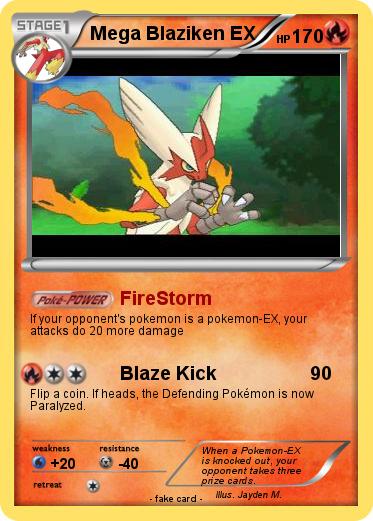 Pokemon Mega Blaziken EX