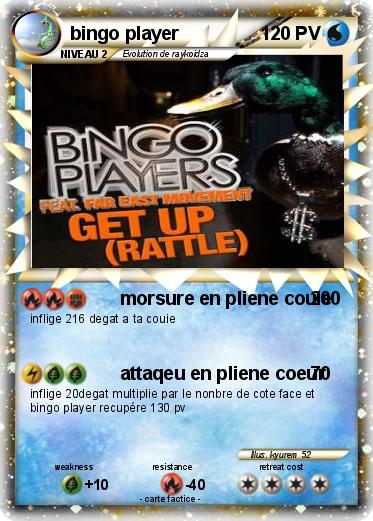 Pokemon bingo player