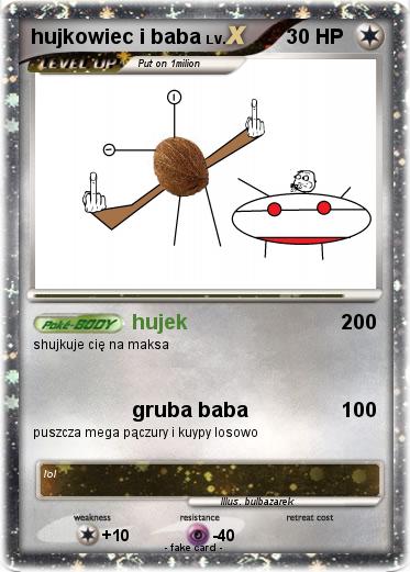 Pokemon hujkowiec i baba