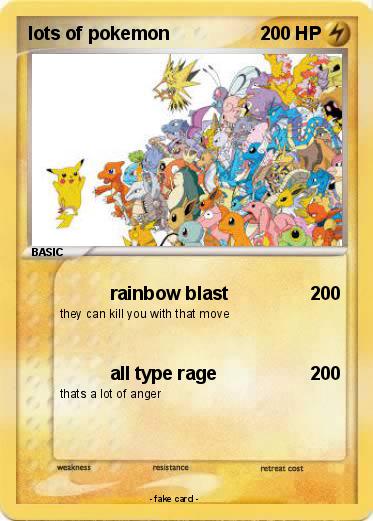Pokemon lots of pokemon