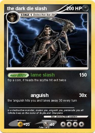 Pokemon the dark die slash