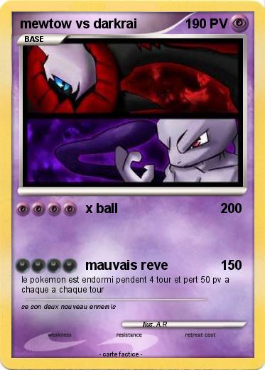 Pokemon mewtow vs darkrai