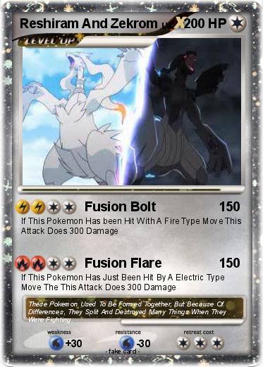 Pokemon Reshiram And Zekrom