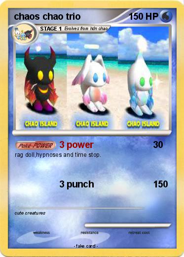 Pokemon chaos chao trio