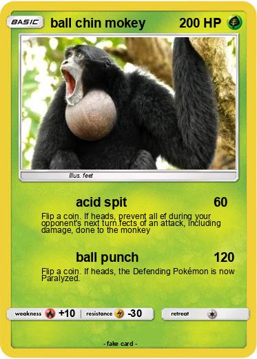 Pokemon ball chin mokey