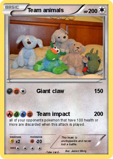 Pokemon Team animals