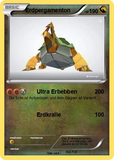 Pokemon Erdpergamenton