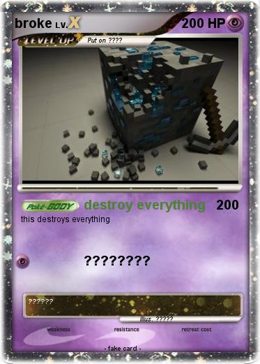 Pokemon broke