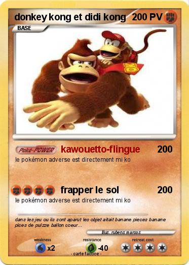 Pokemon donkey kong et didi kong
