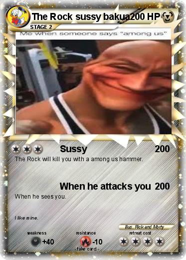 Pokemon The Rock sussy bakua