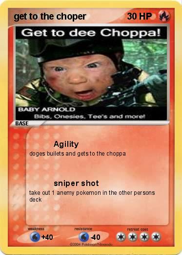 Pokemon get to the choper