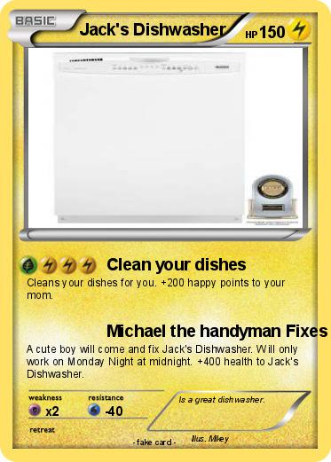 Pokemon Jack's Dishwasher