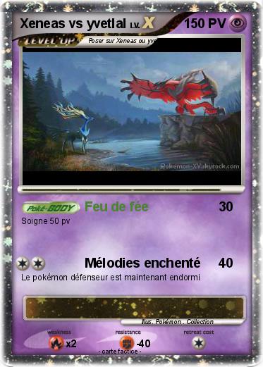Pokemon Xeneas vs yvetlal
