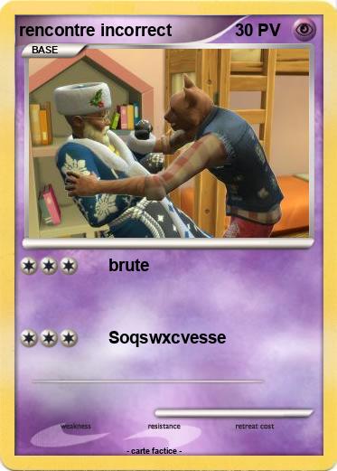 Pokemon rencontre incorrect