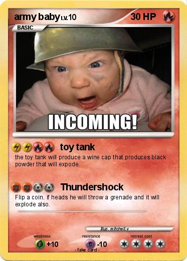Pokemon army baby