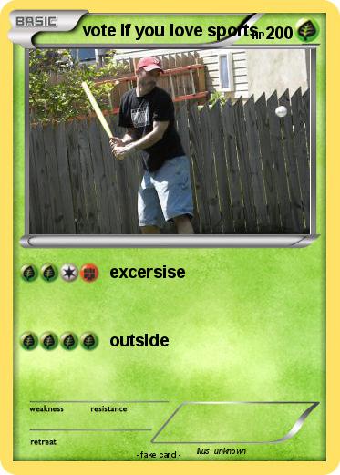 Pokemon vote if you love sports